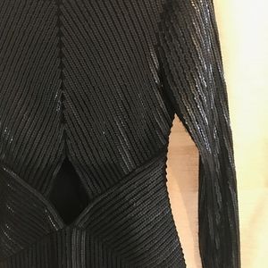 Express Black Sequin Dress